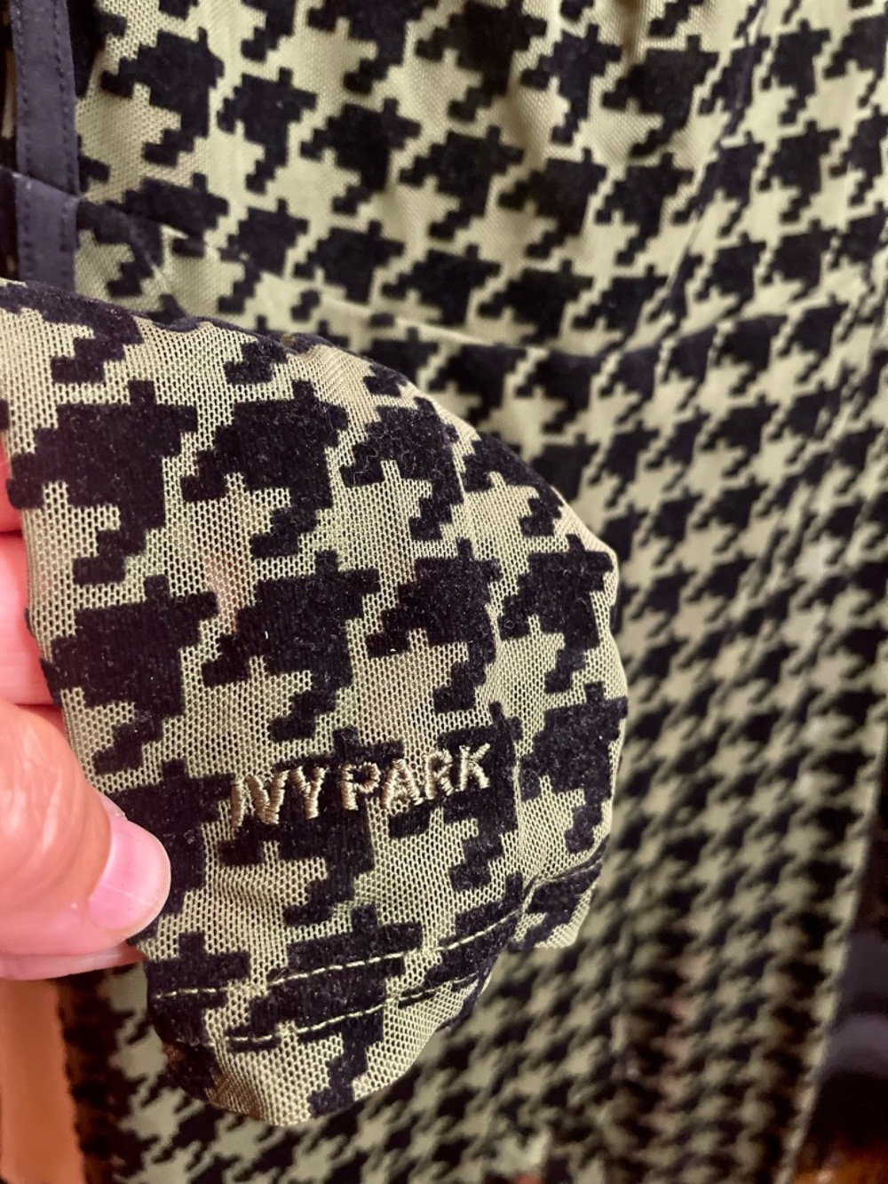 SEXY adidas Ivy Park Green and Black Houndstooth Jumpsuit - Picture 4 of 8